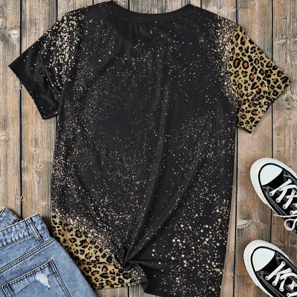 PLAY SOMETHING COUNTRY Graphic Leopard Tee - Picture 4 of 4